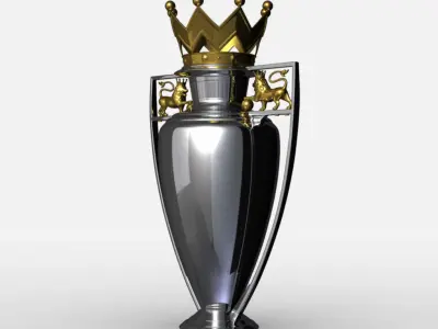 Premier League Cup Trophy 3D model