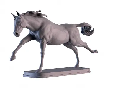 Horse Running 3D print model
