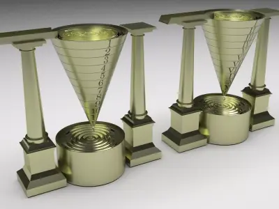 Water Clocks 3D model