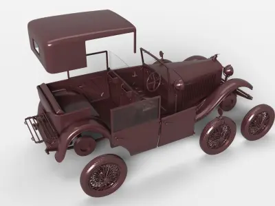 1930 HISPANO-SUIZA H6C 3D print model