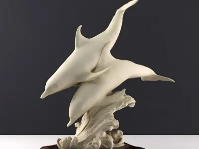 Dolphin Sculpture 3D print model