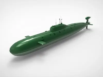 Akula-class submarine 3D model
