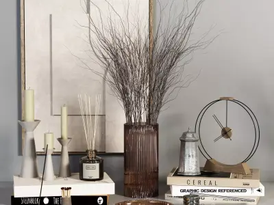 decorative-set-01 Low-poly 3D model