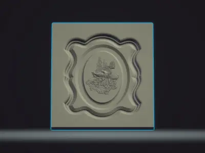 Model of Pigeons for Engraving 3D print model