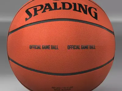 Basketball ball 4lorang Low-poly 3D model