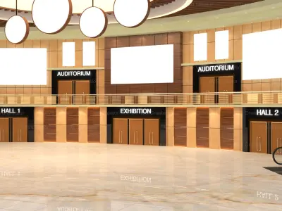 Virtual Lobby 3D Model Pack