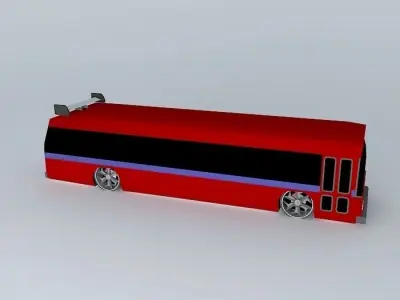 Sweet Party Bus Free 3D model