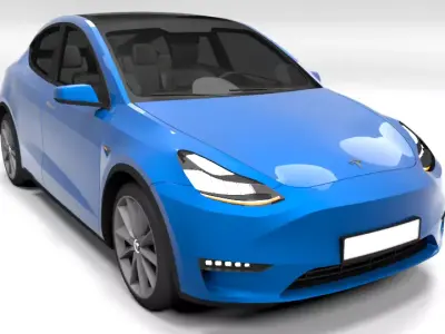 TESLA MODEL Y Low-poly 3D model