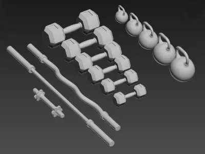gym equipment  3D model
