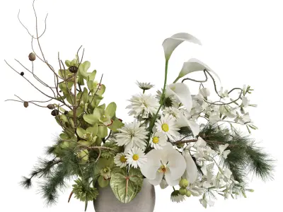 Flower In Vase 75 3D model