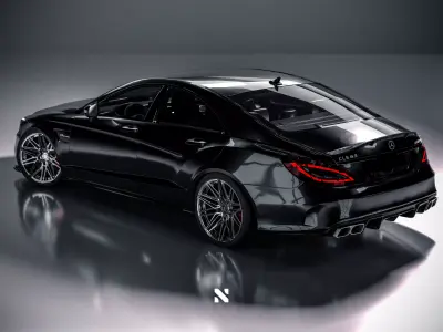 Mercedes Benz CLS 63s AMG - Fully Rigged Ready For Animation  3D model