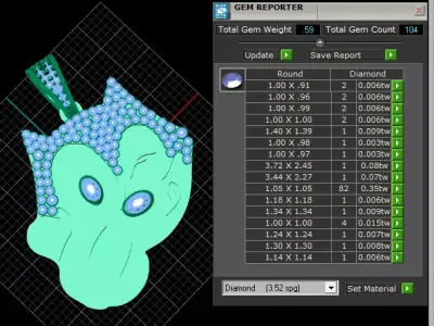 cat face gold pendant 3d printable model  3D print model