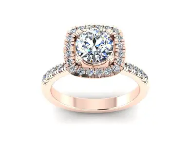 Diamond Jewelry Engagment Ring  3D print model