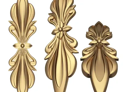 Corbel Carved 06 Low-poly 3D model