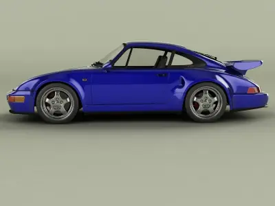 Porsche 911 964 Turbo S Flachbau 3D model