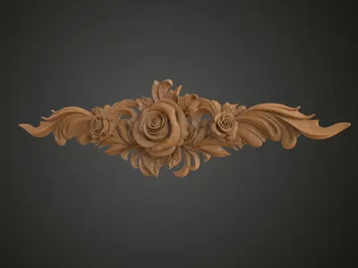 Rose fretwork 3D print model