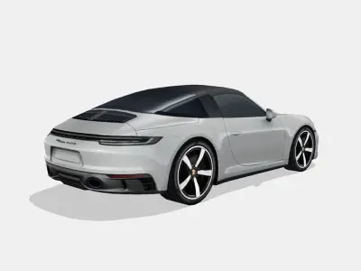 Porsche 911 Targa 4 GTS 992 Low-poly 3D model