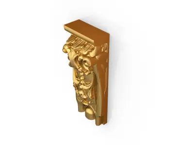 Classic decor ornament carved 13 3D model