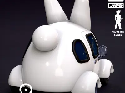 BOSS RABBIT CAR 3D print model