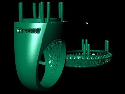 ring and pendant p1 3D print model
