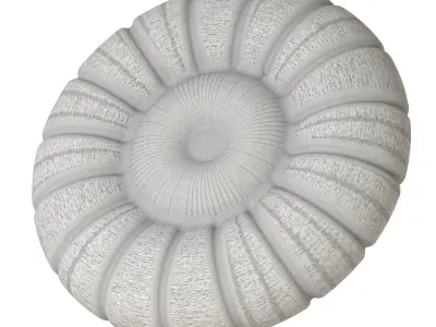 Exquisite Round Pillow 3D print model