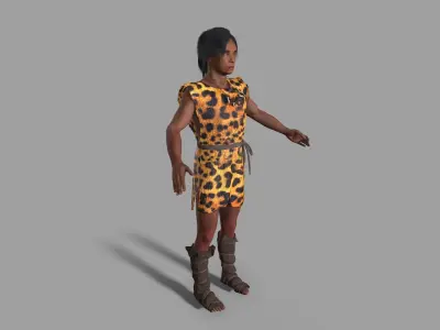 hominid Low-poly 3D model