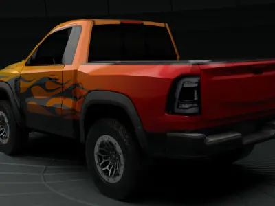 Dodge Ram 1500 TRX Low-poly 3D model