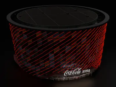COCA COLA Arena Building 3D Model 3D model
