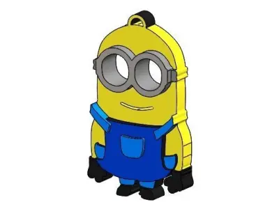 Minion Key Tag 3D print model