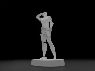 Abstract Human Sculpture for 3D Printing 3D print model
