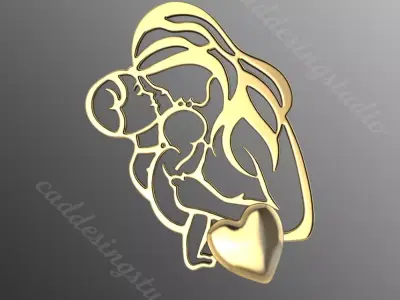 Pendant di4 3D print model 3D print model 3D print model