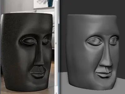 Face Side Table 3D model