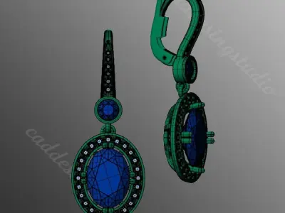 Earrings pl17 3D print model
