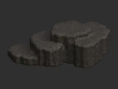 Cave Platform 4 - Base Free low-poly 3D model