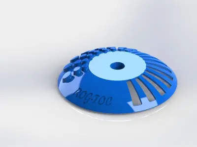 Rog-Toc plastic disc with hole in middle Free 3D model