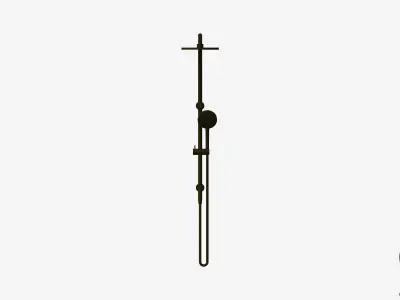 Shower - Twin - Luxury - Vivid Low-poly 3D model