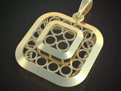 Pendant model 3D 0246 printable model Free 3D print model