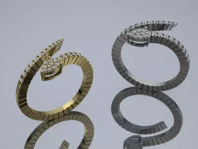 Jewelry  Ring Gold JH-565 3D print model