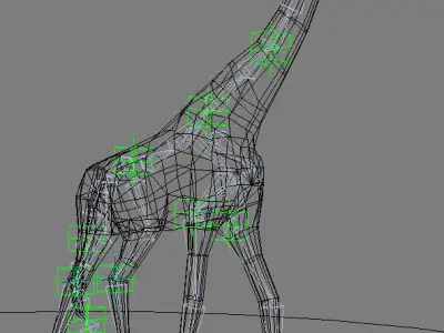 Superb Low-Poly Giraffe - 3d model Low-poly 3D model
