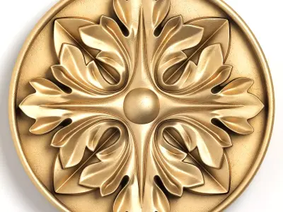 Round rosette 24 3D model