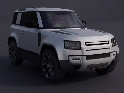 Generic Luxury SUV 9 Low-poly 3D model