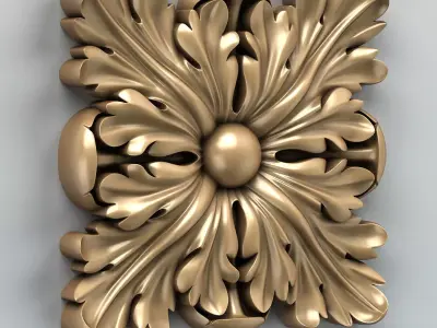 Square rosette 010 3D model