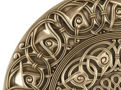 decorative rosette for cnc 3D model