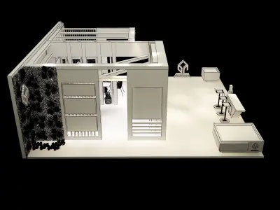 Booth Exhibition Stand a283  3D model