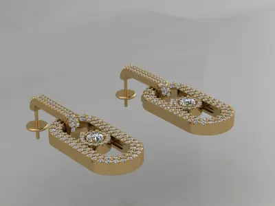 Earrings Messika  3D print model