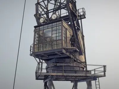 Crane STOTHERT-PITT livery ver-3 Low-poly 3D model