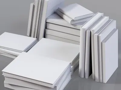 Book Stack Set 07 3D model