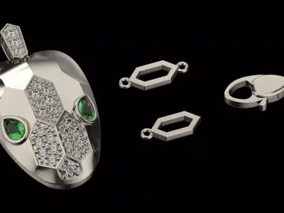 Bvlgari Serpenti pendant  3D print model