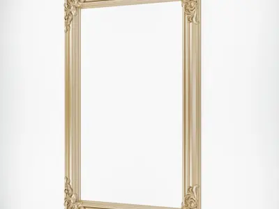 Frame with carved corners 3D model