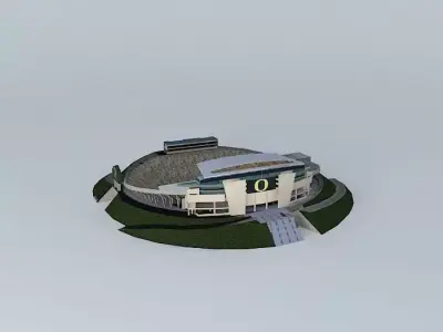 Autzen Stadium Free 3D model